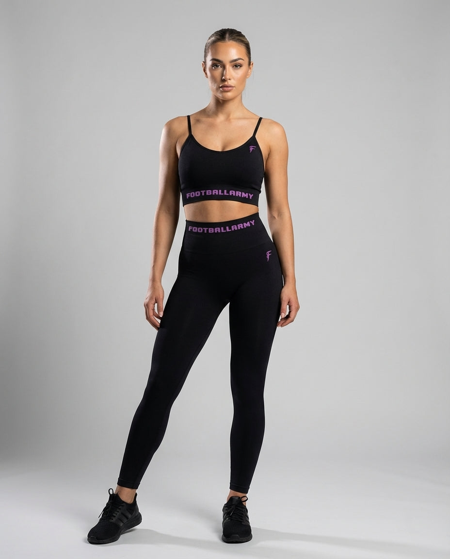 Footballarmy Women Set – Sports Bra, Leggings & Cropped Zip