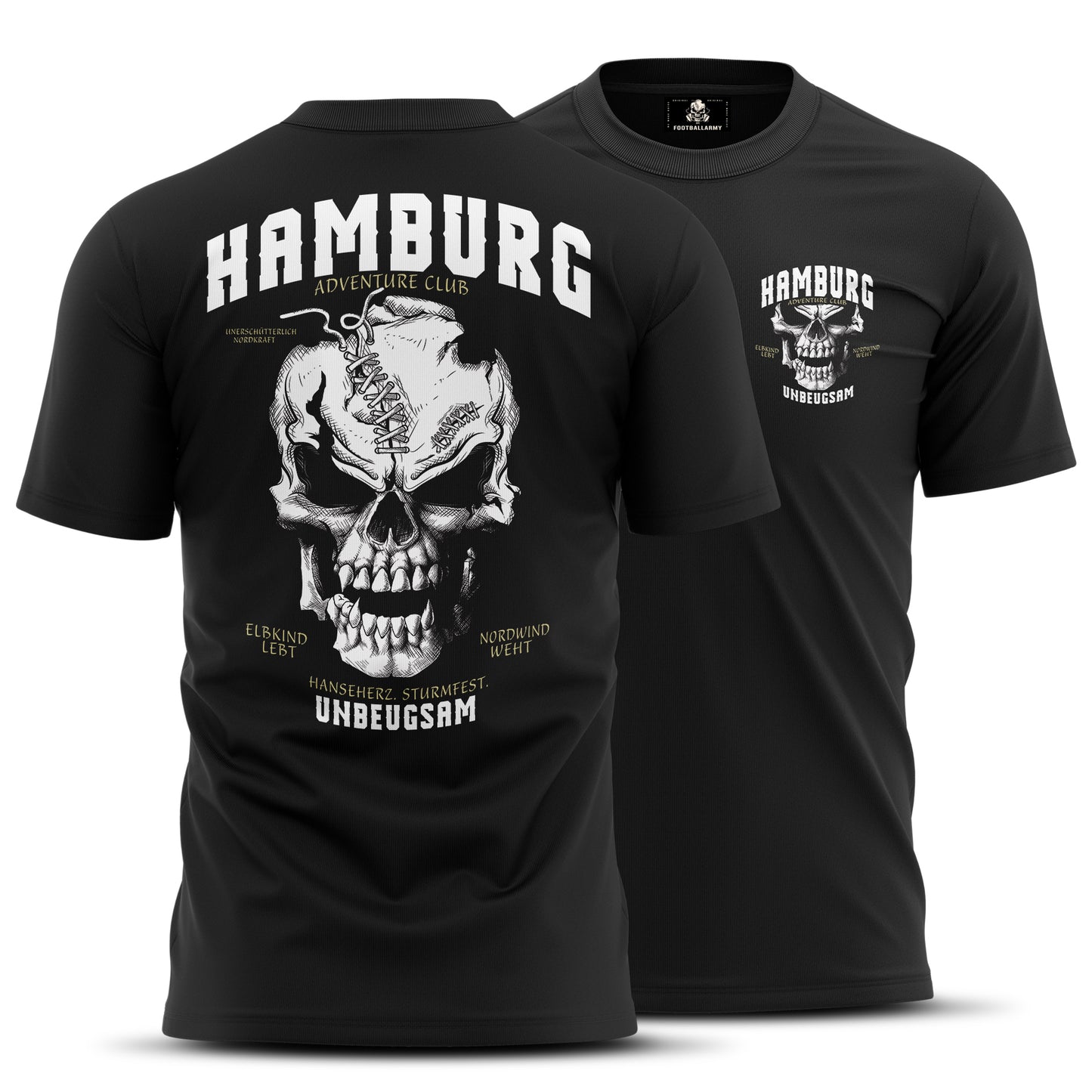 Hamburg Fan Shirt Black on Black