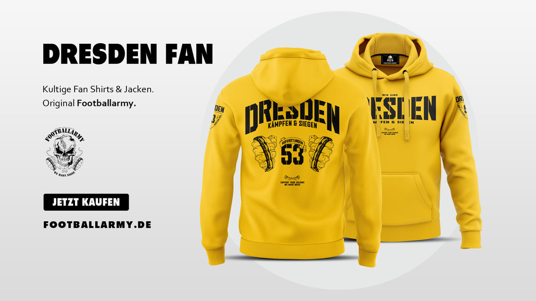 Der Gelbe Dresden Fan Hoodie - Dein Sonniger Begleiter für wahre Fanliebe!