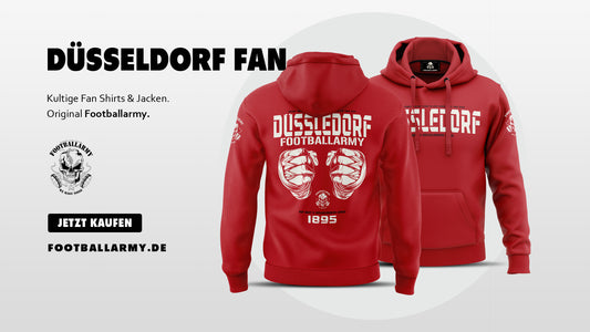 Der Rote Düsseldorf Fan Kapuzenhoodie - Dein Feuriges Bekenntnis zur Rheinmetropole!