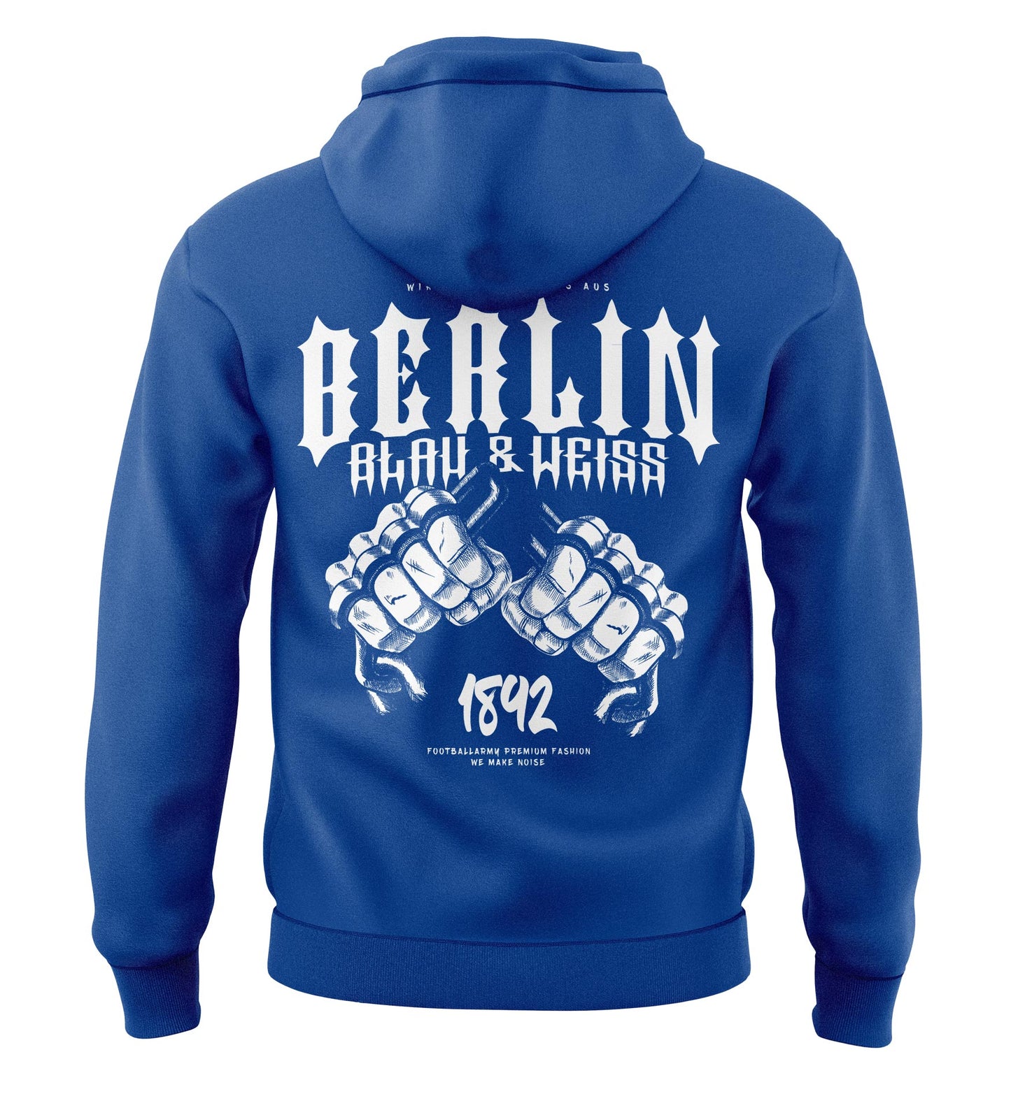 Berlin Blau & Weiß Fan Hoodie