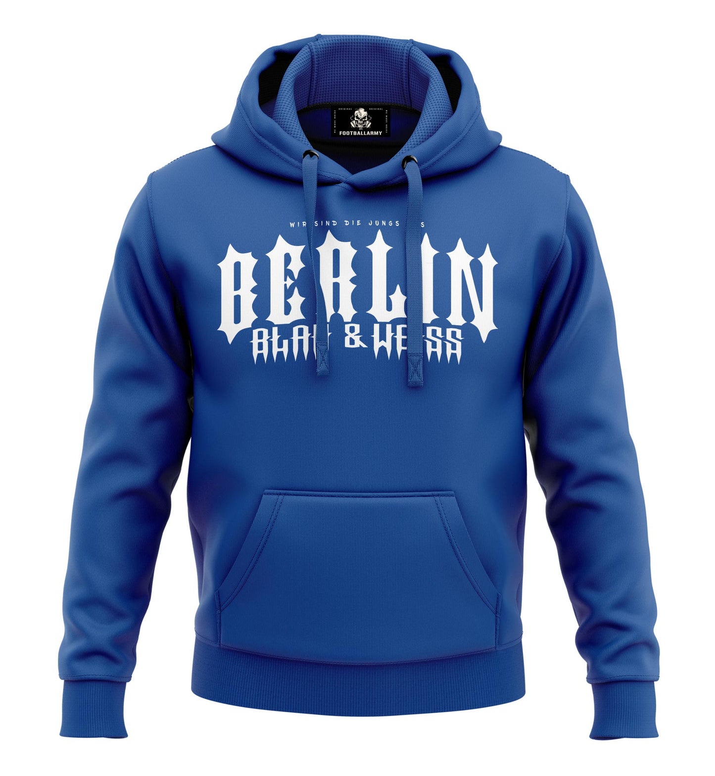 Berlin Blau & Weiß Fan Hoodie