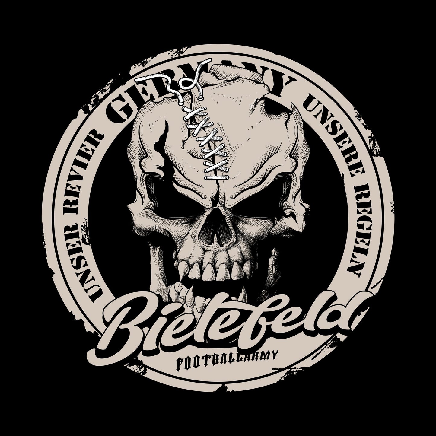 Bielefeld Fan Skull Edition - Shirt / Hoodie