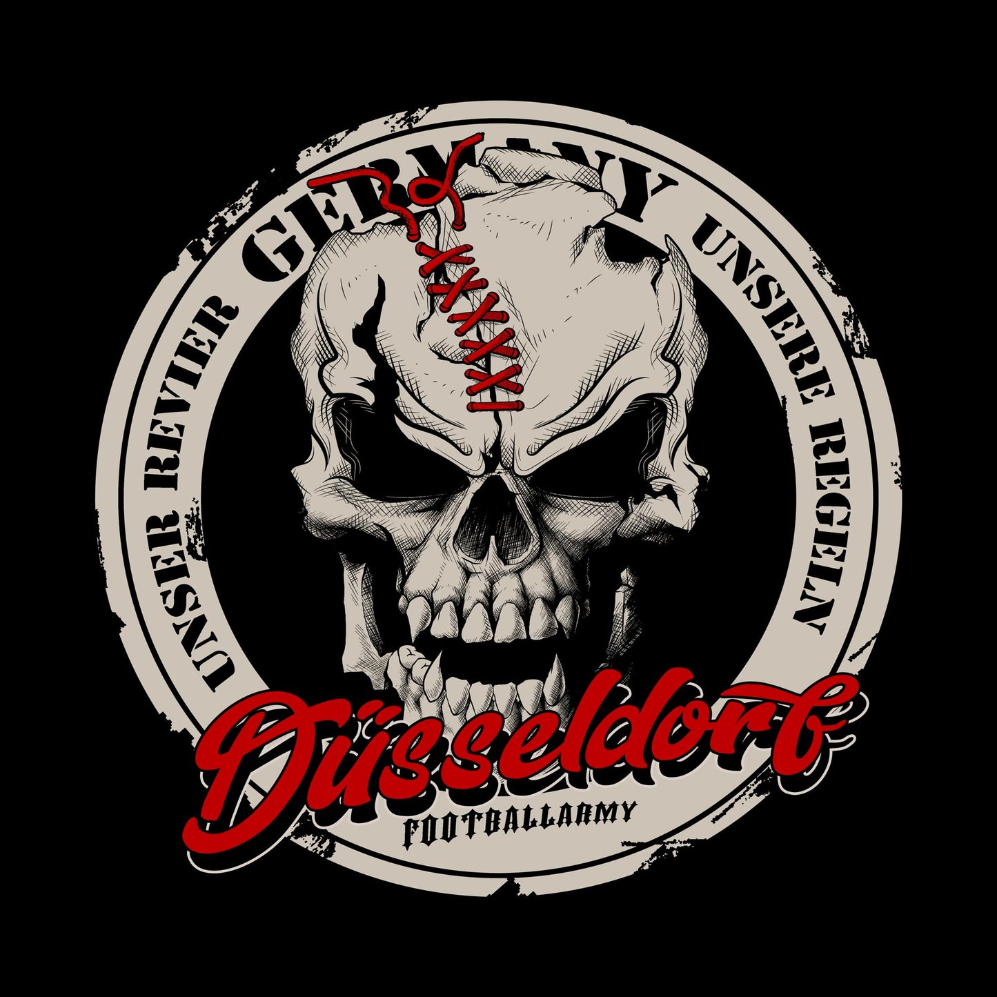 Düsseldorf Fan Skull Edition - Shirt / Hoodie