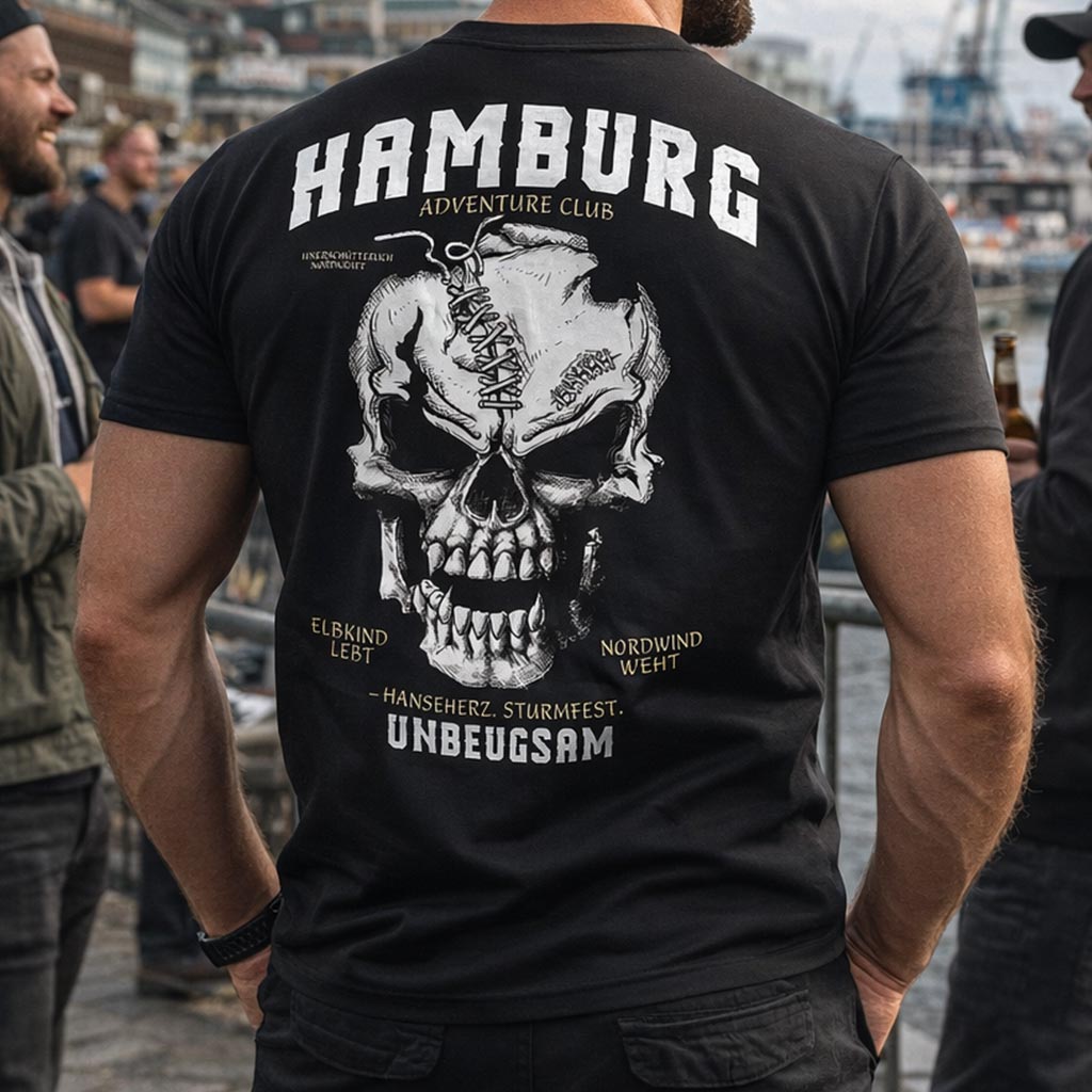 Hamburg Fan Shirt Black on Black