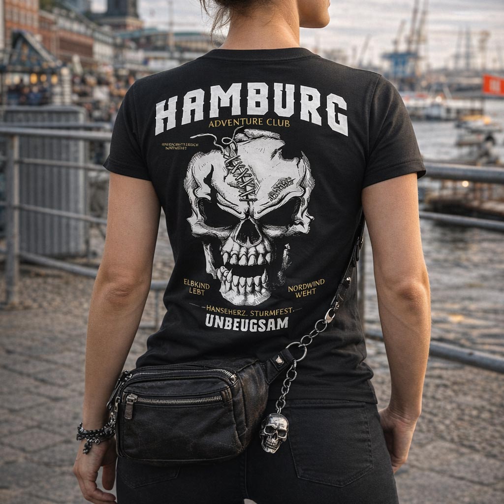 Hamburg Fan Shirt Black on Black