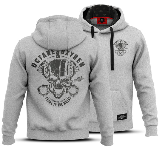 Premium Hoodie Grau-meliert