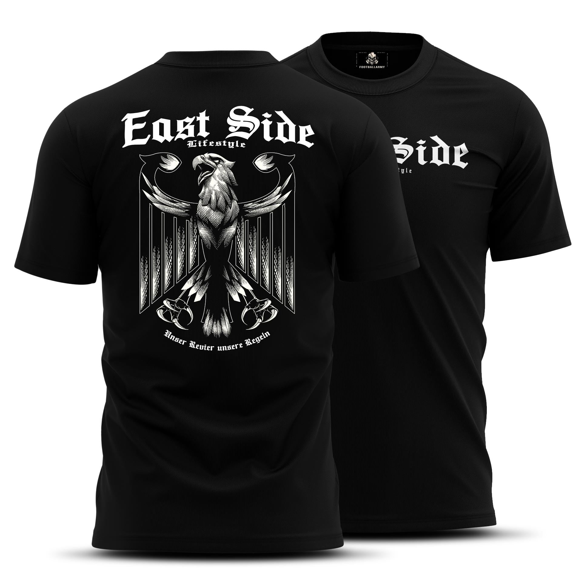 East Side Lifestyle Herren Shirt mit Adler Motiv Germany