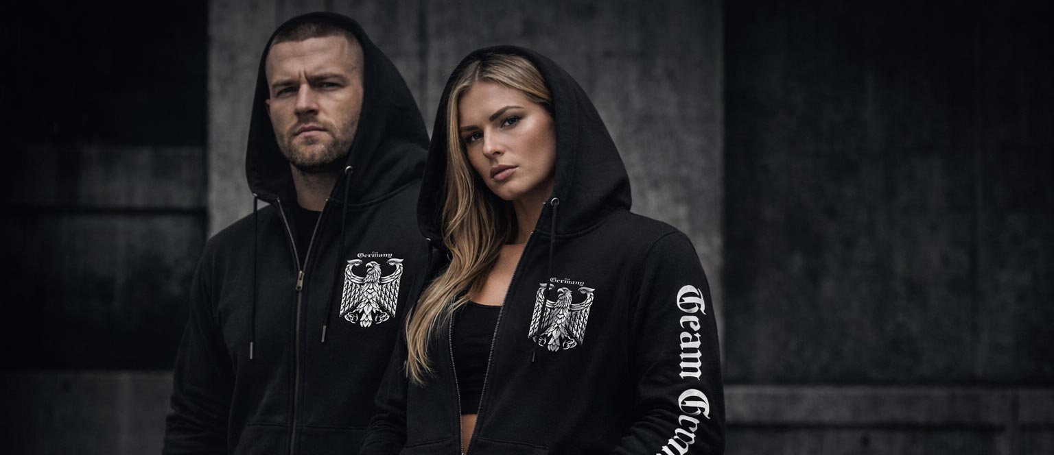 Team Deutschland Zip Jacke mit Adler 