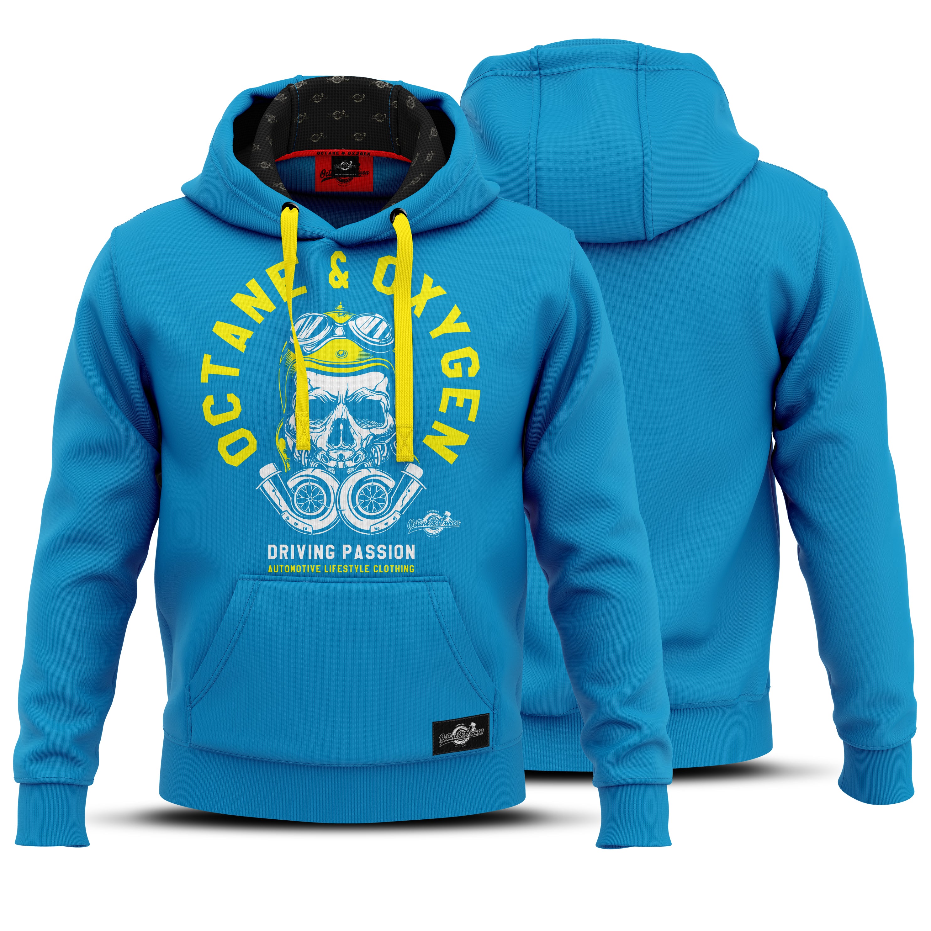 Octane & Oxygen Premium Hoodie mit Turbo Skull Edition – Footballarmy