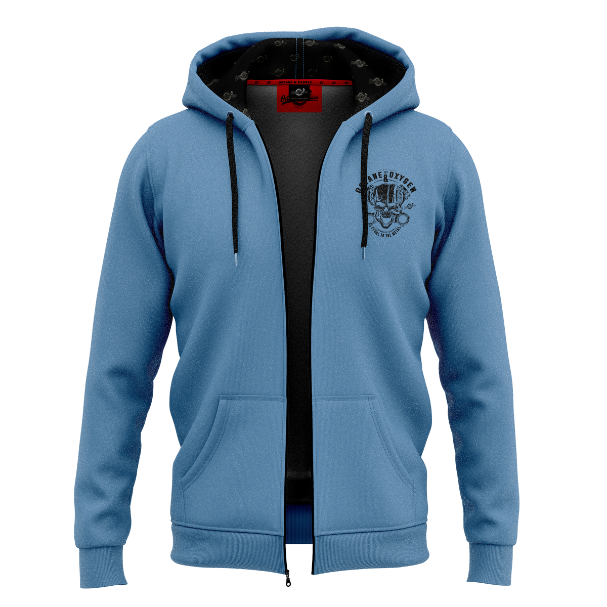 Octane & Oxygen Premium Zip Jacke Asphalt Blau